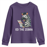Ed the Zebra Meme Youth Sweatshirt Funny Viral Animal Escape Internet Humor Fans - Wonder Print Shop