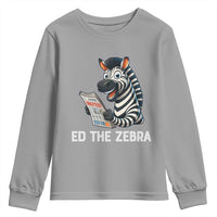 Ed the Zebra Meme Youth Sweatshirt Funny Viral Animal Escape Internet Humor Fans - Wonder Print Shop