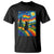 Whimsical Black Cat Pride Flag T Shirt Colorful LGBTQ Rainbow - Wonder Print Shop