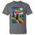 Whimsical Black Cat Pride Flag T Shirt Colorful LGBTQ Rainbow - Wonder Print Shop