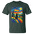 Whimsical Black Cat Pride Flag T Shirt Colorful LGBTQ Rainbow - Wonder Print Shop
