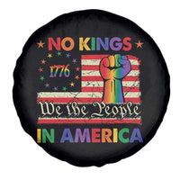 No Kings In America Rainbow Flag Spare Tire Cover - Wonder Print Shop