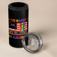 No Kings In America Rainbow Flag 4 in 1 Can Cooler Tumbler - Wonder Print Shop