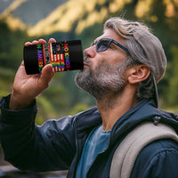 No Kings In America Rainbow Flag 4 in 1 Can Cooler Tumbler - Wonder Print Shop