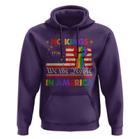 No Kings In America Rainbow Flag Hoodie - Wonder Print Shop