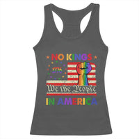 No Kings In America Rainbow Flag Racerback Tank Top - Wonder Print Shop