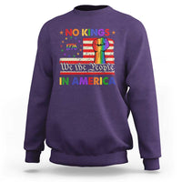 No Kings In America Rainbow Flag Sweatshirt - Wonder Print Shop