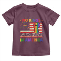 No Kings In America Rainbow Flag Toddler T Shirt - Wonder Print Shop