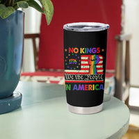 No Kings In America Rainbow Flag Tumbler Cup - Wonder Print Shop