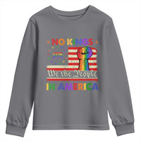 No Kings In America Rainbow Flag Youth Sweatshirt - Wonder Print Shop