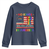 No Kings In America Rainbow Flag Youth Sweatshirt - Wonder Print Shop