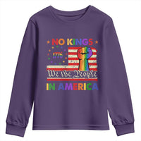 No Kings In America Rainbow Flag Youth Sweatshirt - Wonder Print Shop