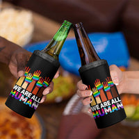 We Are All Human Rainbow Hands 4 in 1 Can Cooler Tumbler LGBTQ+ Unity Equality Pride Month - Wonder Print Shop