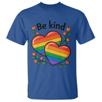 Be Kind Rainbow Heart T Shirt Spread Kindness LGBTQ Love Pride Month - Wonder Print Shop