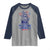 Rejecting Kings Since 1776 Raglan Shirt Vintage Patriotic Ship 4th Of July Fireworks - Wonder Print Shop