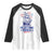 Rejecting Kings Since 1776 Raglan Shirt Vintage Patriotic Ship 4th Of July Fireworks - Wonder Print Shop