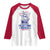 Rejecting Kings Since 1776 Raglan Shirt Vintage Patriotic Ship 4th Of July Fireworks - Wonder Print Shop