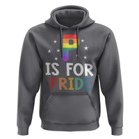 P is for Pride Hoodie Funny Rainbow Alphabet Celebrating LGBTQ+ Identity - Wonder Print Shop