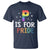P is for Pride T Shirt Funny Rainbow Alphabet Celebrating LGBTQ+ Identity - Wonder Print Shop