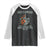 Anti Cancer Skeleton Middle Finger Raglan Shirt Floral Fck Cancer - Wonder Print Shop