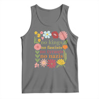 No Kings No Fascists No Tyrants No Nazis Tank Top Subtle Resist Retro Boho Floral - Wonder Print Shop