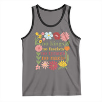 No Kings No Fascists No Tyrants No Nazis Tank Top Subtle Resist Retro Boho Floral - Wonder Print Shop