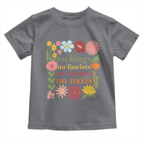 No Kings No Fascists No Tyrants No Nazis Toddler T Shirt Subtle Resist Retro Boho Floral - Wonder Print Shop