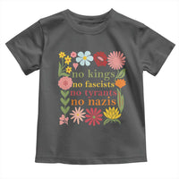 No Kings No Fascists No Tyrants No Nazis Toddler T Shirt Subtle Resist Retro Boho Floral - Wonder Print Shop
