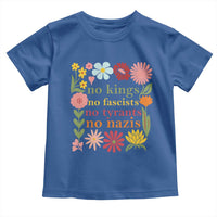 No Kings No Fascists No Tyrants No Nazis Toddler T Shirt Subtle Resist Retro Boho Floral - Wonder Print Shop