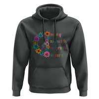No Kings No Fascists No Tyrants No Nazis Hoodie Resist Retro Boho Floral Peace Sign - Wonder Print Shop
