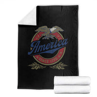 America Since 1776 Throw Blanket 4th of July Retro Vintage Patriotic Eagle Pride - Wonder Print Shop