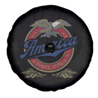 America Since 1776 Spare Tire Cover 4th of July Retro Vintage Patriotic Eagle Pride - Wonder Print Shop