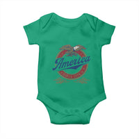 America Since 1776 Baby Onesie 4th of July Retro Vintage Patriotic Eagle Pride - Wonder Print Shop