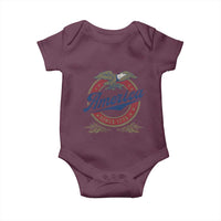 America Since 1776 Baby Onesie 4th of July Retro Vintage Patriotic Eagle Pride - Wonder Print Shop