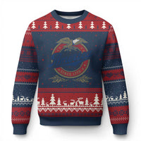 America Since 1776 Ugly Christmas Sweater 4th of July Retro Vintage Patriotic Eagle Pride - Wonder Print Shop