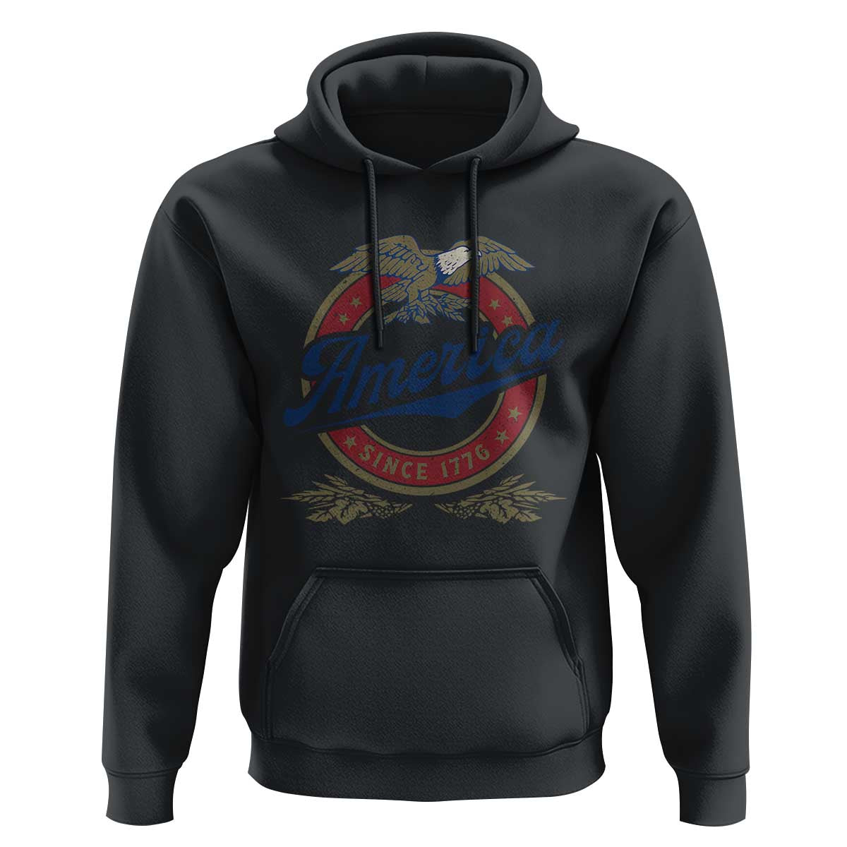 America Since 1776 Hoodie 4th of July Retro Vintage Patriotic Eagle Pride - Wonder Print Shop