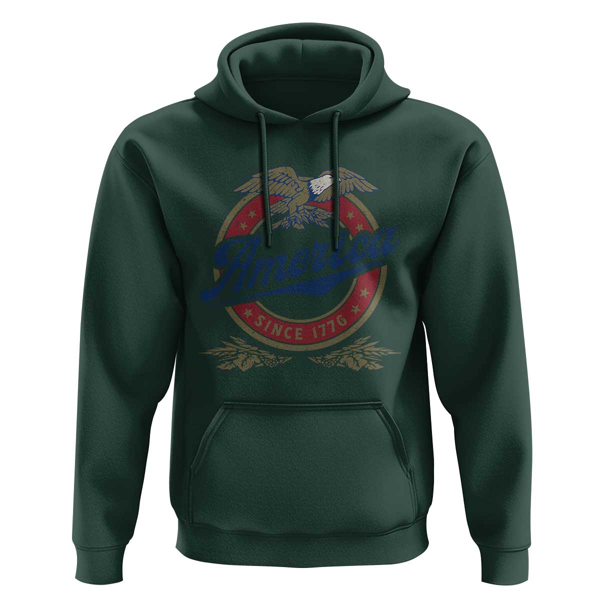 America Since 1776 Hoodie 4th of July Retro Vintage Patriotic Eagle Pride - Wonder Print Shop