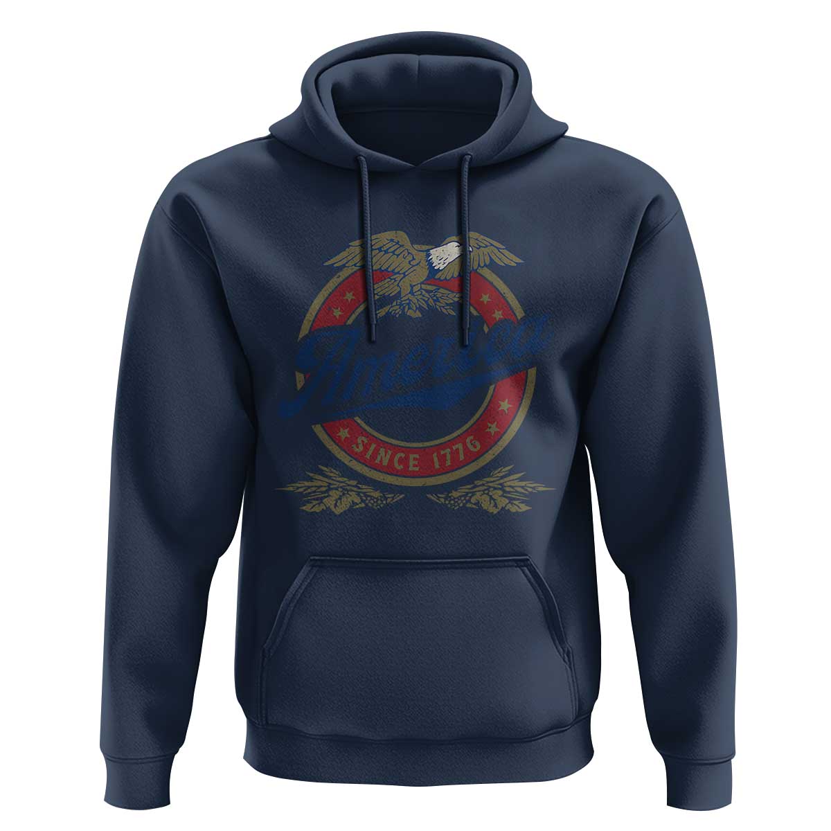 America Since 1776 Hoodie 4th of July Retro Vintage Patriotic Eagle Pride - Wonder Print Shop
