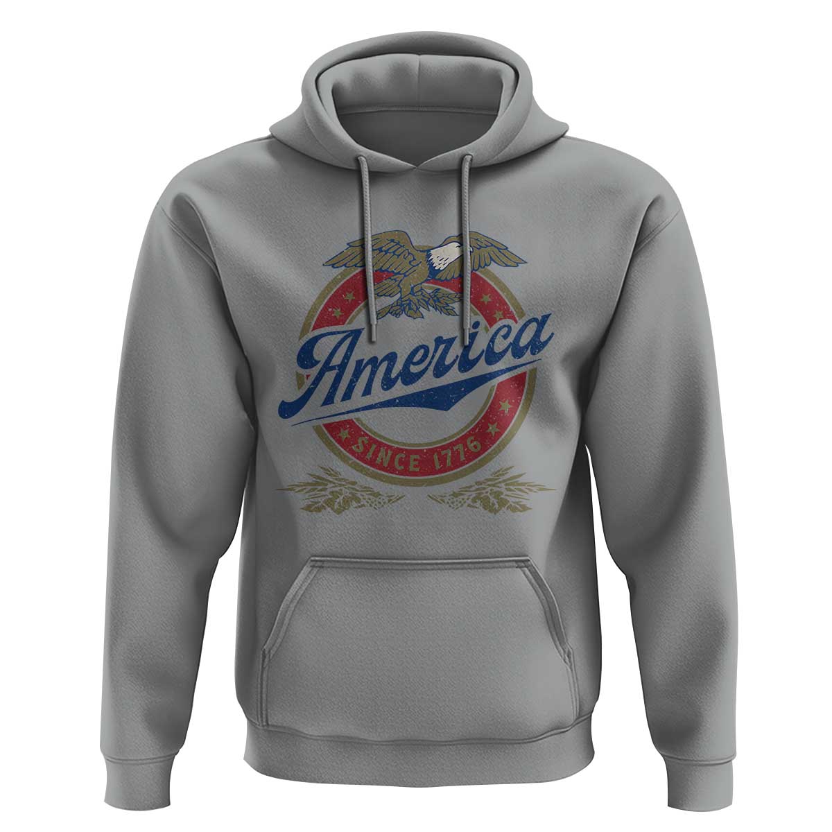 America Since 1776 Hoodie 4th of July Retro Vintage Patriotic Eagle Pride - Wonder Print Shop