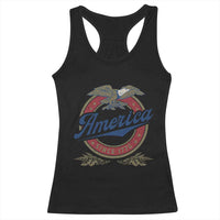 America Since 1776 Racerback Tank Top 4th of July Retro Vintage Patriotic Eagle Pride - Wonder Print Shop