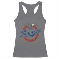 America Since 1776 Racerback Tank Top 4th of July Retro Vintage Patriotic Eagle Pride - Wonder Print Shop