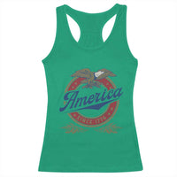 America Since 1776 Racerback Tank Top 4th of July Retro Vintage Patriotic Eagle Pride - Wonder Print Shop