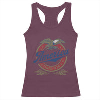 America Since 1776 Racerback Tank Top 4th of July Retro Vintage Patriotic Eagle Pride - Wonder Print Shop