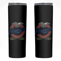 America Since 1776 Skinny Tumbler 4th of July Retro Vintage Patriotic Eagle Pride - Wonder Print Shop