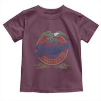 America Since 1776 Toddler T Shirt 4th of July Retro Vintage Patriotic Eagle Pride - Wonder Print Shop