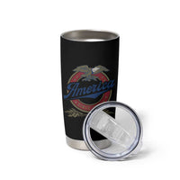 America Since 1776 Tumbler Cup 4th of July Retro Vintage Patriotic Eagle Pride - Wonder Print Shop