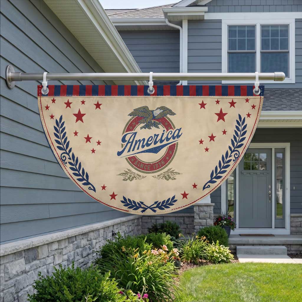 America Since 1776 Patriotic Fan Flag 4th of July Retro Vintage Eagle Pride