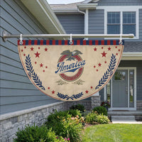 America Since 1776 Patriotic Fan Flag 4th of July Retro Vintage Eagle Pride