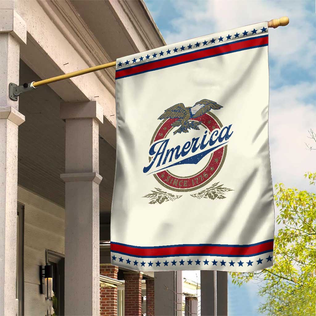 America Since 1776 Garden Flag 4th of July Retro Vintage Patriotic Eagle Pride