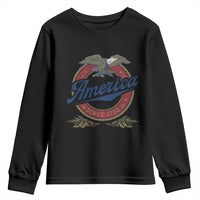 America Since 1776 Youth Sweatshirt 4th of July Retro Vintage Patriotic Eagle Pride - Wonder Print Shop